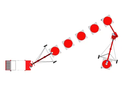 WG 4000 Feed pelletizer line Low-poly 3D model
