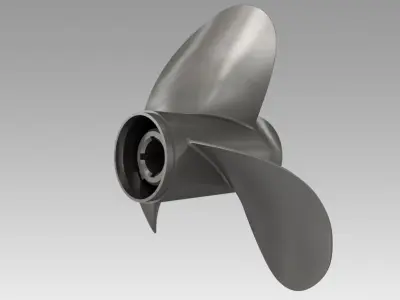 Boat propeller 3D model
