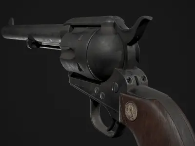 ColtSAA revolver Low-poly 3D model