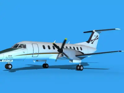 Embraer EMB120 Royal Air Charters 3D model
