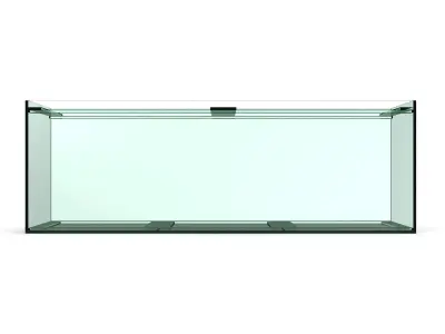 Aquarium glass fish tank Low-poly 3D model