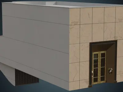 Building 8A Low-poly 3D model