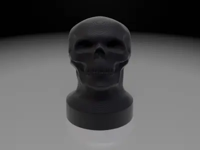 Skull Beer Bottle Cap 3D print model