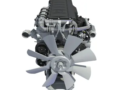 Detroit Truck Engine 3D model