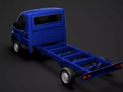 Fiat Ducato Chassis Truck Single Cab 4035WB 2014 3D model