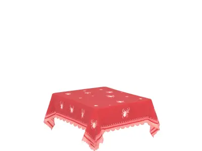 Sinister 3D Haunted Tablecloth featuring Bloodstains 3D model