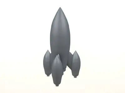 Rocket model ship 3D model