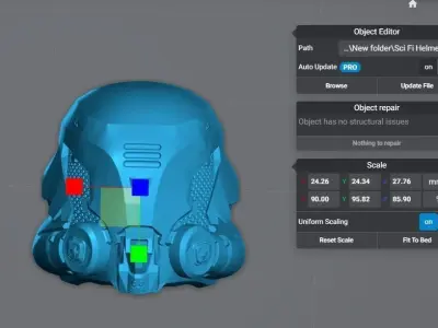 Scifi Helmet 2 - Headsculpt for Action Figures 3D print model 3D print model purchase