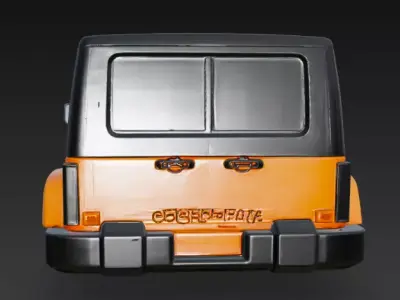 jeep upper body 3D model