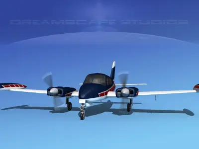 Cessna 320 Skyknight V06 3D model