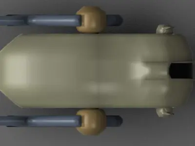 Walrus mobile phone with two antennas 3D print model