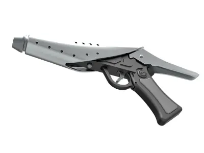 Alderaan blaster pistol from Star Wars Revenge of the Sith 3D model