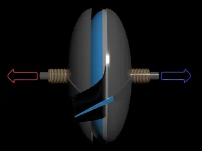 Electro Mechanical Tail - Aero-Nautical Propulsion - Concept 3D model
