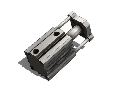 Cilindro Pneumatico SMC CDQMB32TF 30 Pneumatic Cylinder 3D model