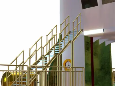 barcaca fluvial cfn Low-poly 3D model