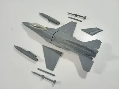 F-16 FIGHTING FALCON SCALE 1-72 PRINTABLE STL FILES 3D print model