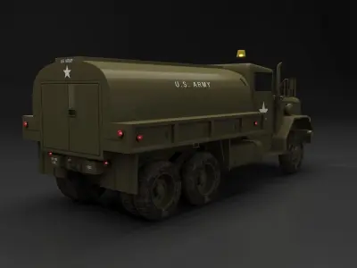 M49A2C Fuel Servicing Truck - M49 Fuel Truck 3D model