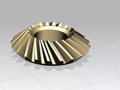 Bevel Gear with NX9 Free 3D model