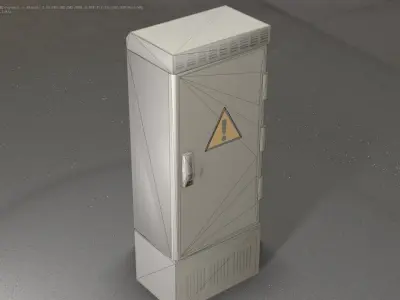 Electrical Distribution Cabinet 73 Low-poly 3D model