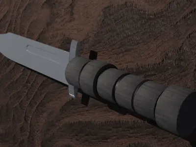 Combat Hunting Knife 3D model