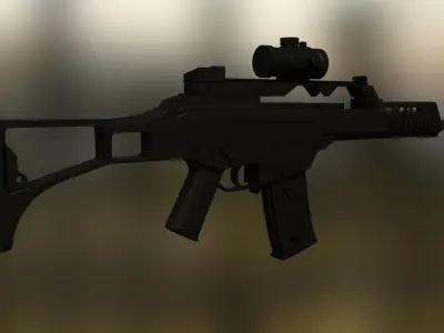 G36 Heckler and Koch Rifle Free 3D model