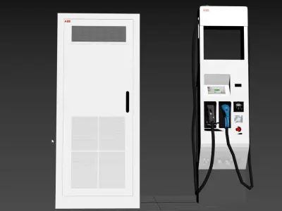 ABB Terra HP Dynamic DC EV Dispenser 3D model