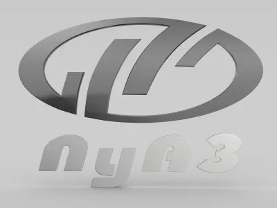 luaz logo 3D model