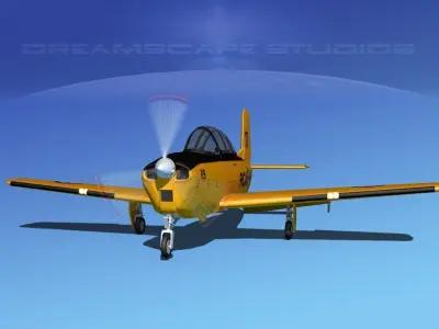 Beechcraft T-34 Mentor Canada 3D model