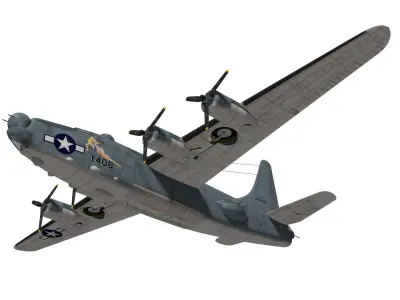 consolidated PB4Y-2 Privateer 3D model