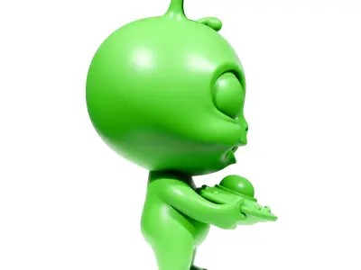 Alien baby 3D print model
