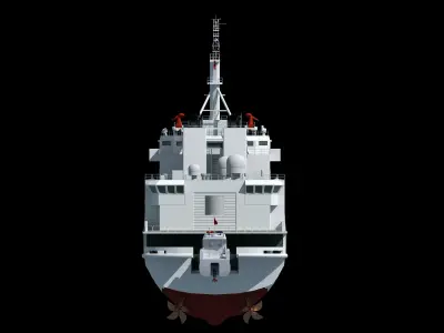 china coast guard 2501 ship maritime law enforcement official 3D model