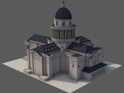 French Pantheon 3D model