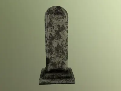 Tombstone Lowpoly Game ready gravestone Low-poly 3D model