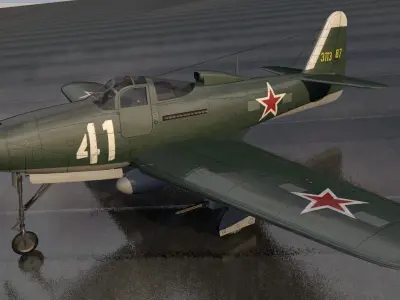 Bell P-63B Kingcobra 3D model