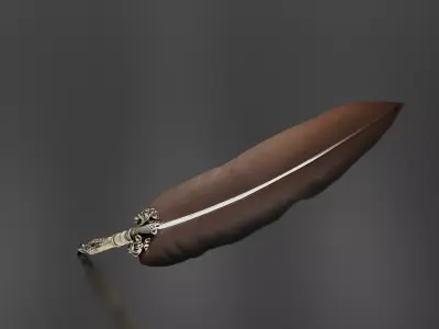 Feather Pen 3D print model
