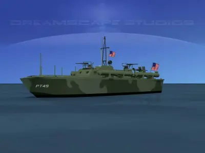 Elco PT Boat PT-49 3D model