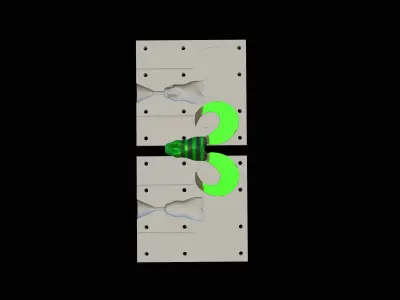 Am bait frog 10cm twister form for predator fishing Free 3D print model