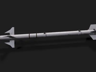 aam3 air to air missile Low-poly 3D model