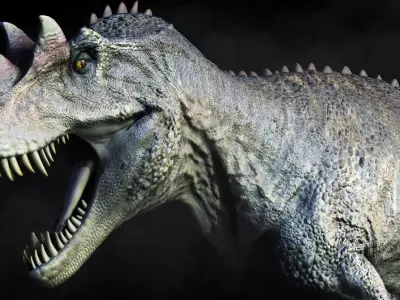 Ceratosaurus Low-poly 3D model