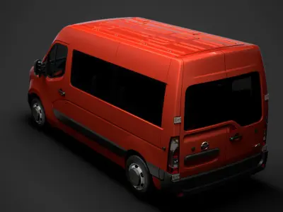 Nissan NV 400 L2H2 WindowVan 2020 3D model