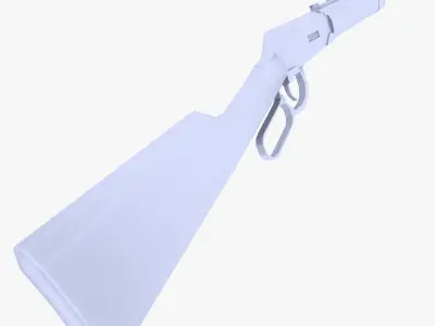 Hunting Rifle Low-poly 3D model buy