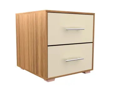 Bedroom furniture set Free low-poly 3D model purchase