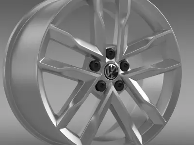 Volkswagen Polo TSI Bluemotion rim 3D model