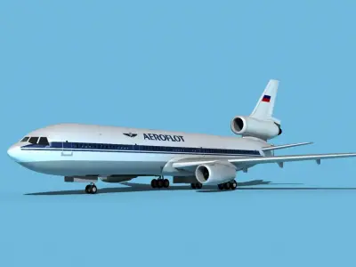 McDonnell Douglas MD-11 Aeroflot 3D model