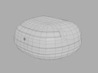 Motorcycle trunk box Low-poly 3D model