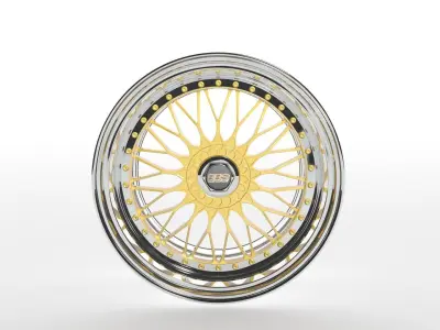BBS SUPER RS High Poly Car Rim 3D model