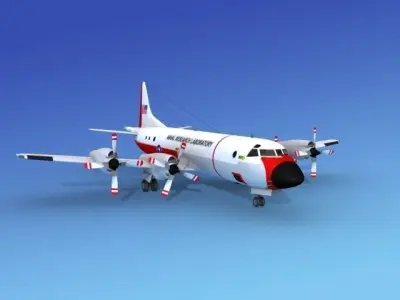Lockheed P-3 Orion Naval Research Lab 3D model