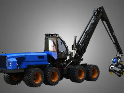 Rottne H21D - Forestry Harvester 3D model