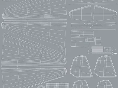 Mitsubishi G3M Nell Aircraft WWII Low-poly 3D model