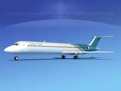 Douglas DC-9-50 Century Airlines 3D model